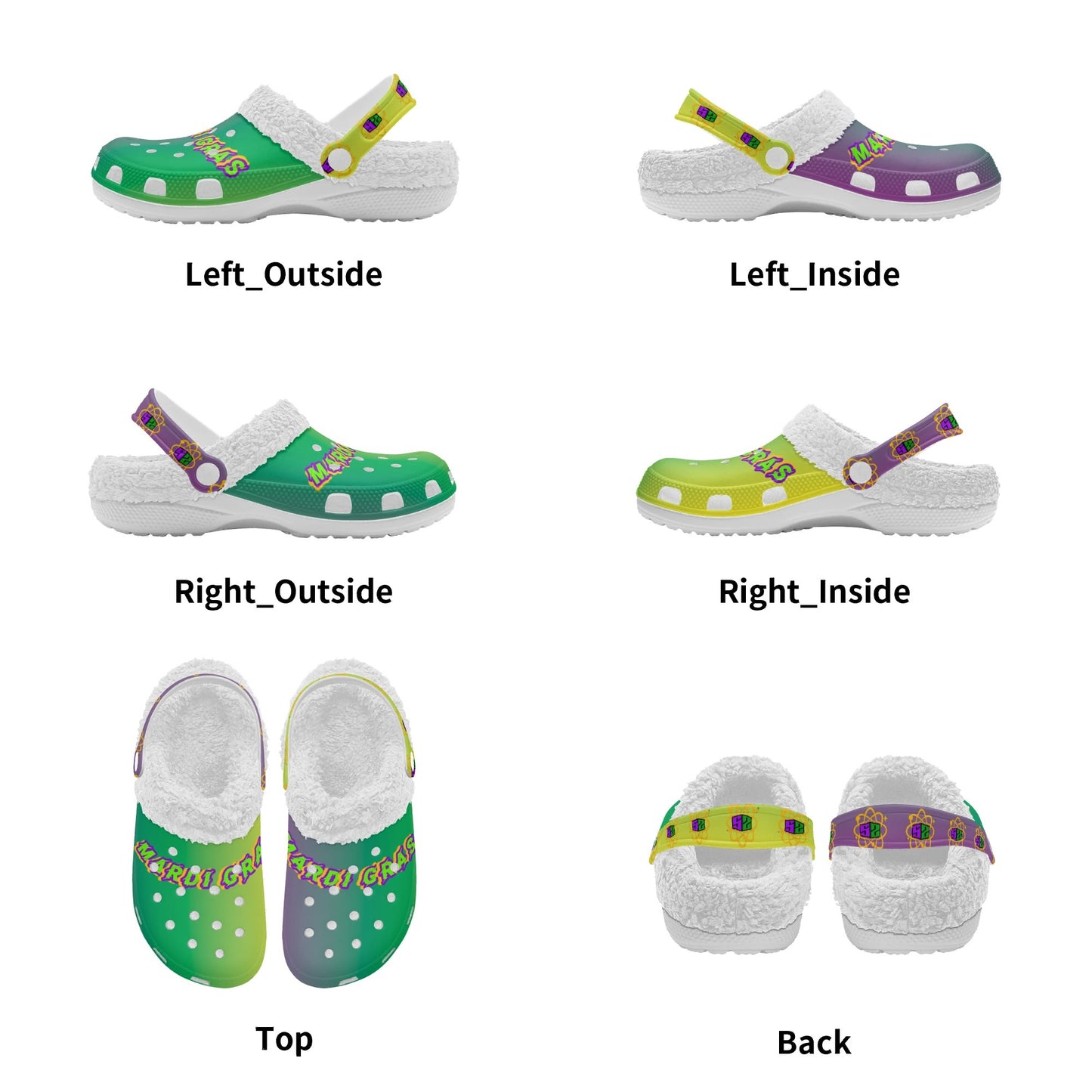 Mardi Gras Sandals