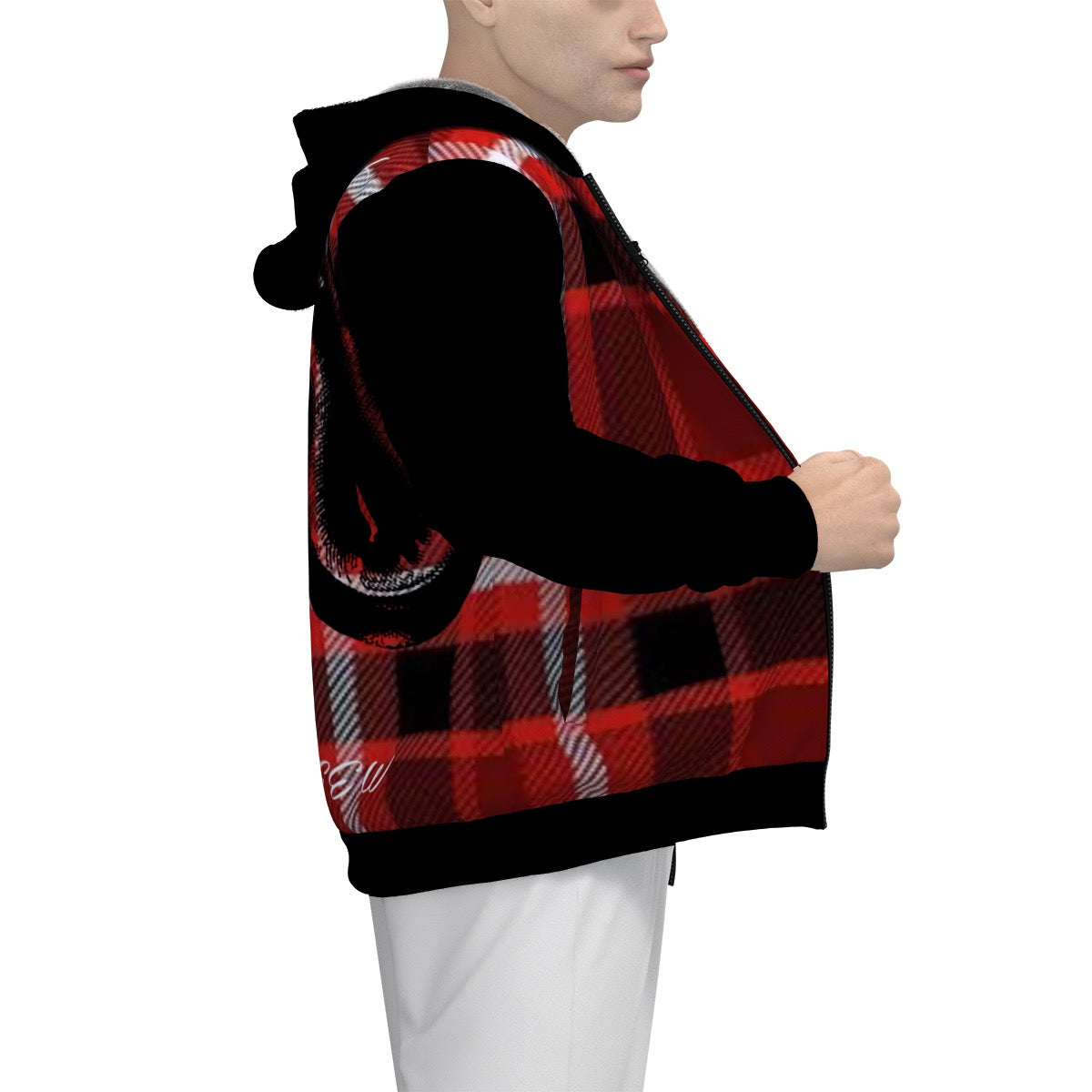 Sherpa Fleece Zip Up Hoodie