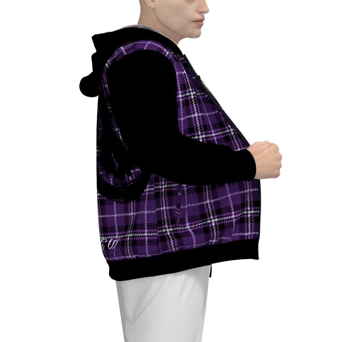 Sherpa Fleece Zip Up Hoodie