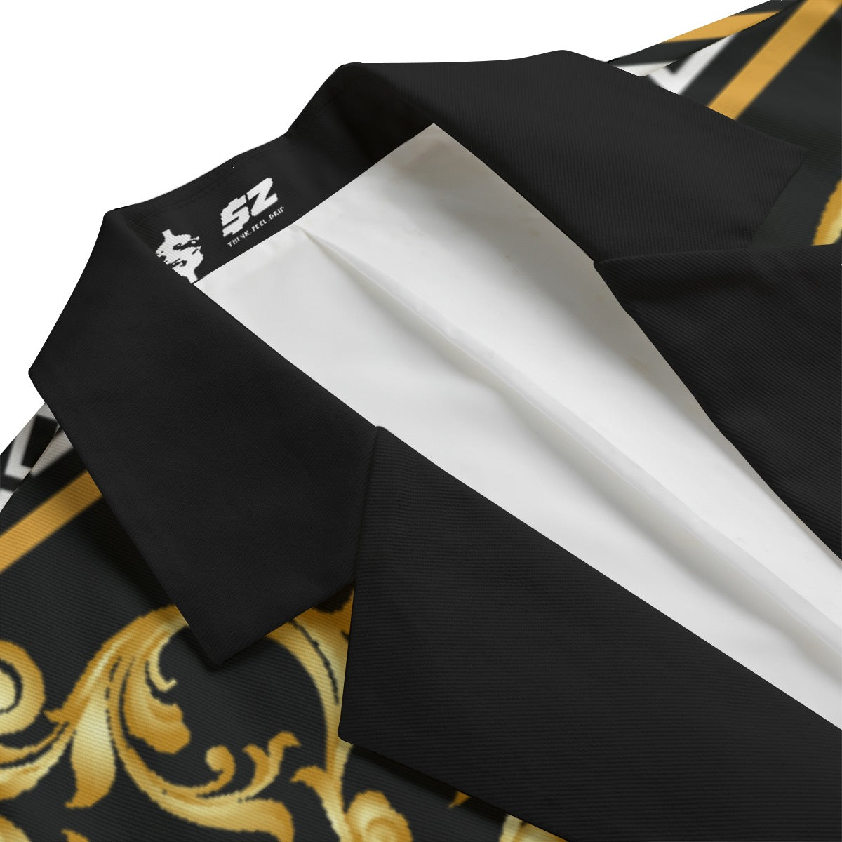 Flat Lapel Collar Blazer
