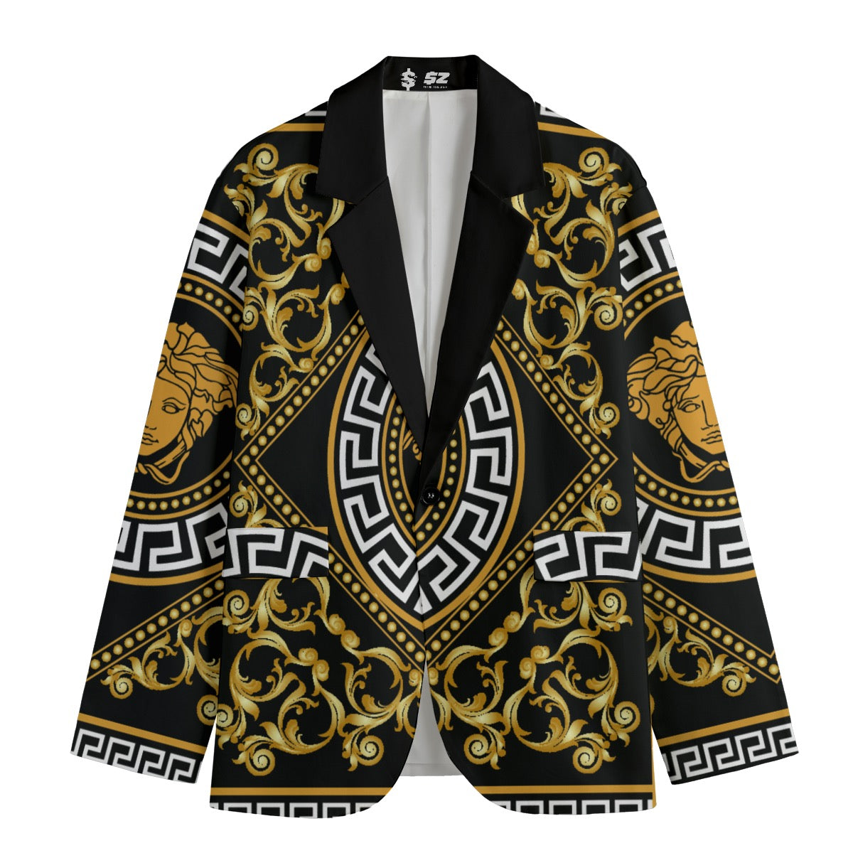 Flat Lapel Collar Blazer