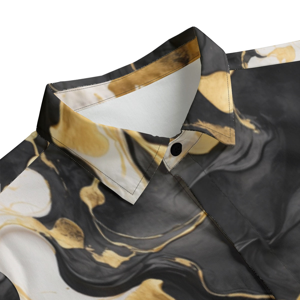 Lapel Collar Shirt With Concealed Placket