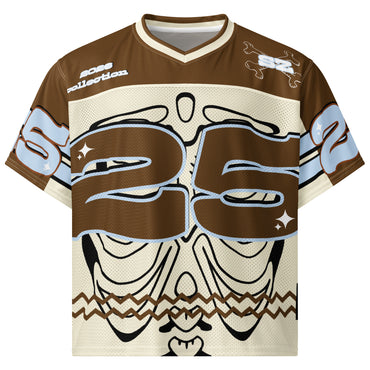 Cocoa Ice. Boxy football jersey