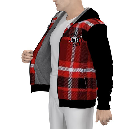 Sherpa Fleece Zip Up Hoodie