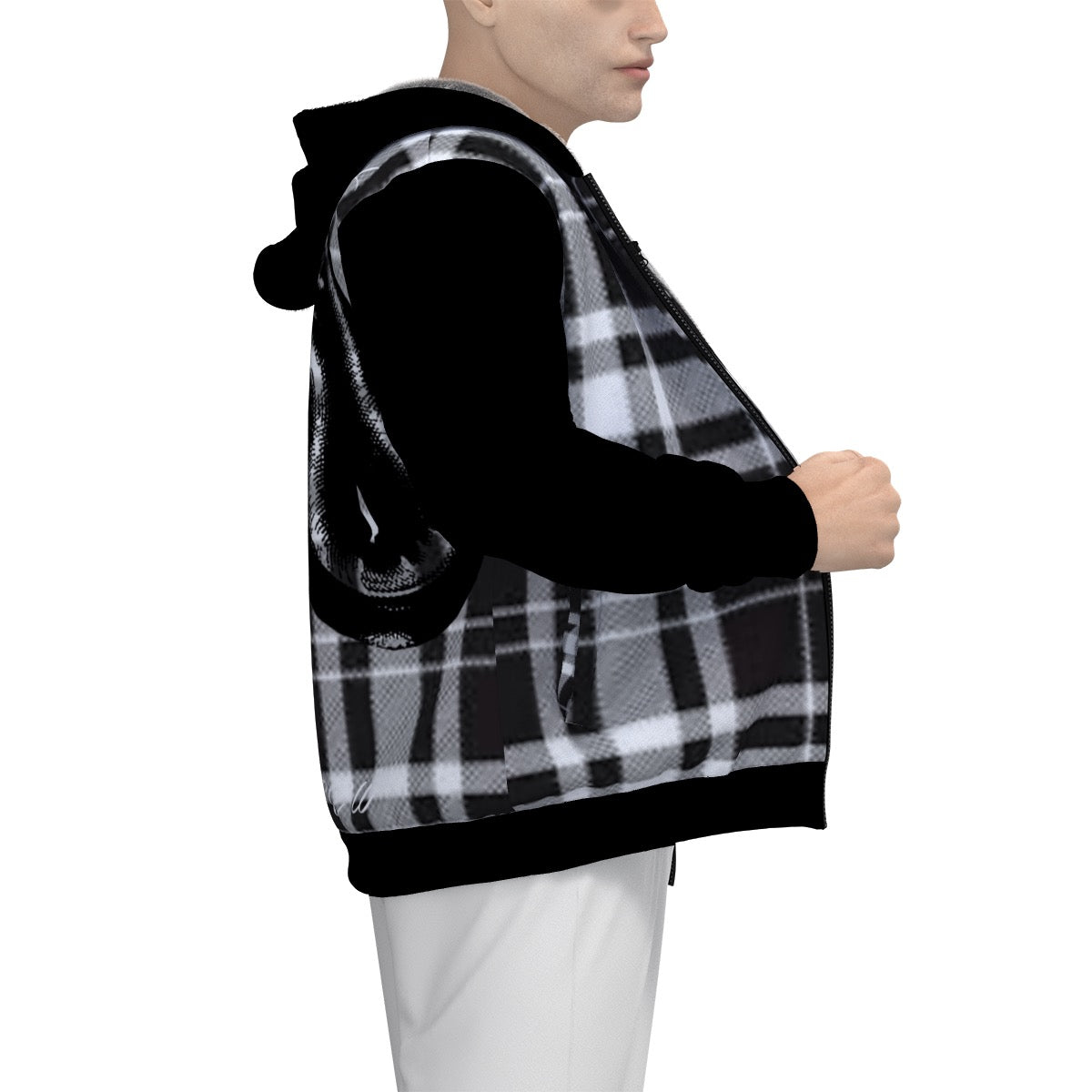 Sherpa Fleece Zip Up Hoodie