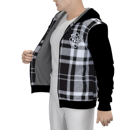 Sherpa Fleece Zip Up Hoodie