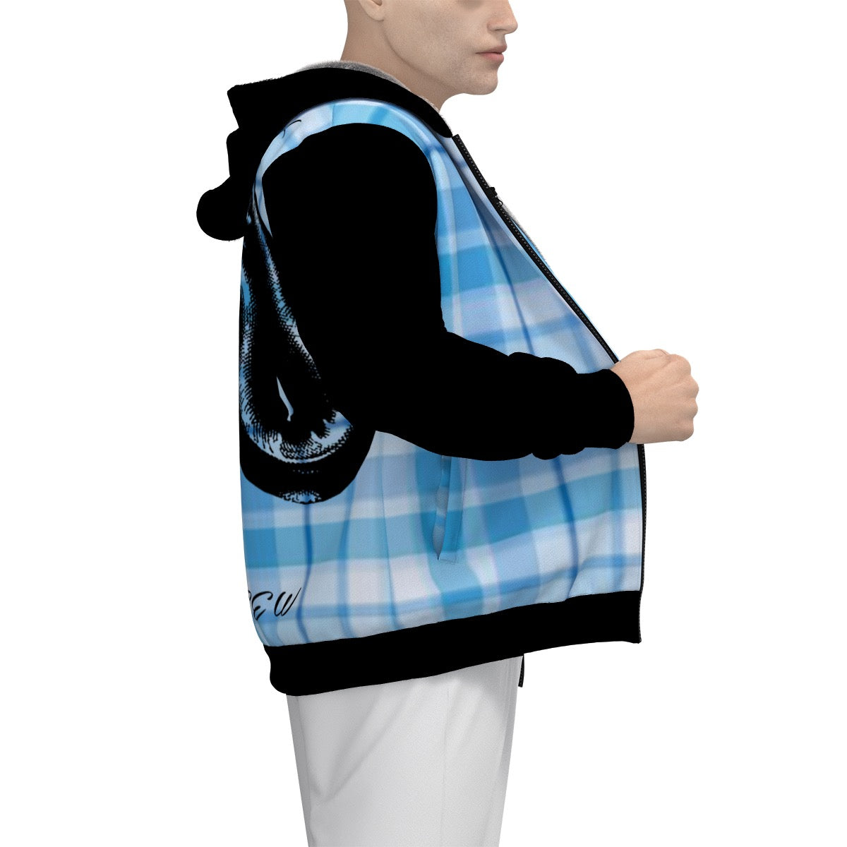 Sherpa Fleece Zip Up Hoodie