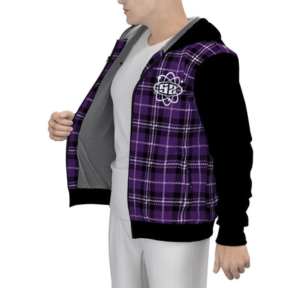 Sherpa Fleece Zip Up Hoodie