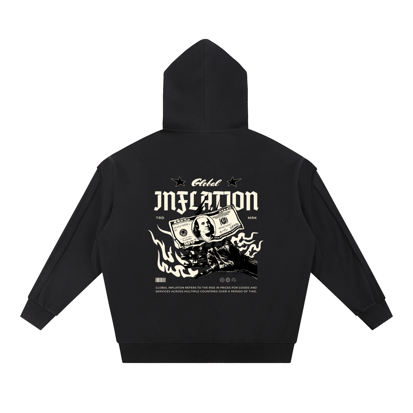 Inflation. Track Set (Black) with shirt