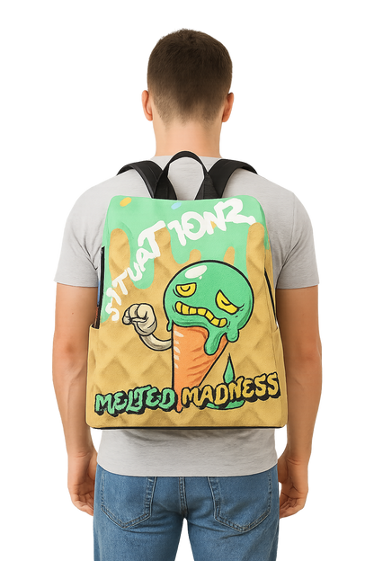 Melted Madness, (Leather Daypack)