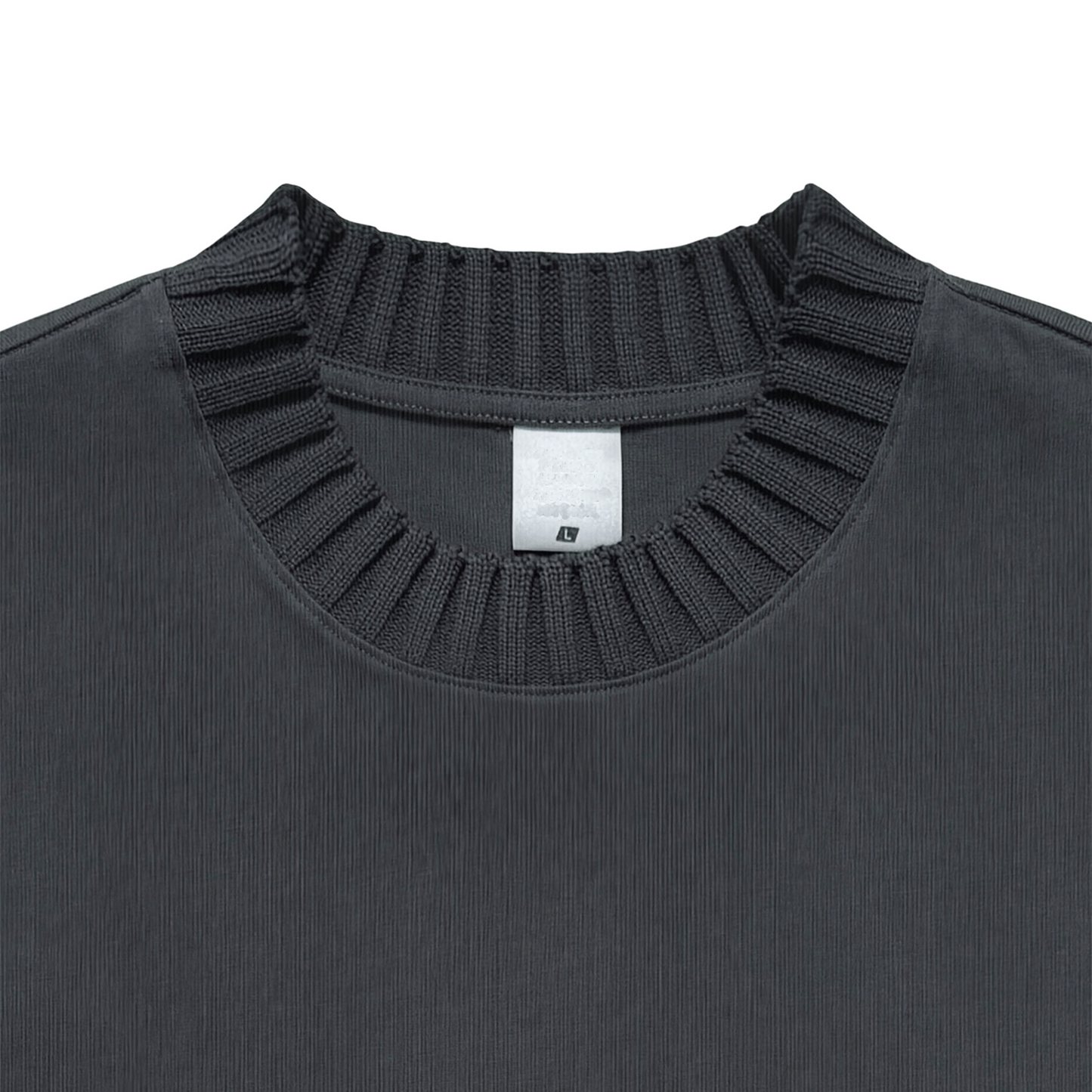 Knitted Round Neck Shirt 2 Color
